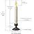 FPC1205A Battery Operated 9 inch Flameless Window Candle with Amber Flicker Flame and Dusk To Dawn Sensor Timer, Aged Bronze Base