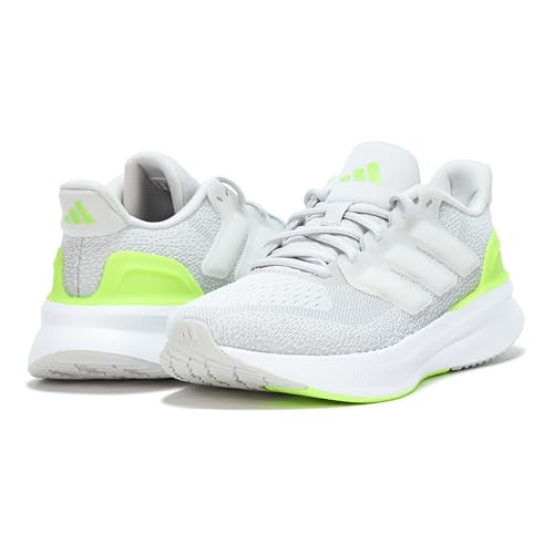 Adidas Ultrarun 5 J Sneaker, Grey/White/Lucid Lemon, 5.5 US Unisex Big Kid