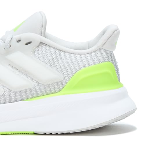 Adidas Ultrarun 5 J Sneaker, Grey/White/Lucid Lemon, 5.5 US Unisex Big Kid