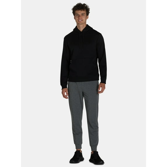 Athletic Works Men's and Big & Tall Men’s Fleece Hoodie Sweatshirt, Size S - Black