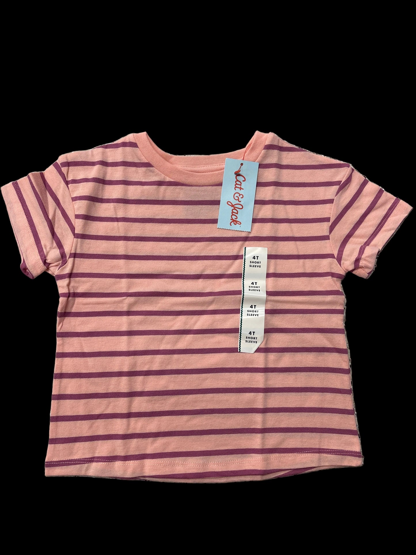 Toddler Girls' Short Sleeve Relaxed T-Shirt - Cat & Jack™ Peach 4T