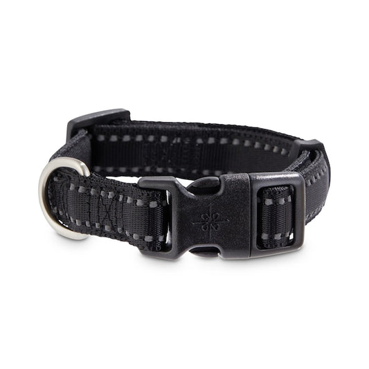 Youly Reflective Black Dog Collar, Small