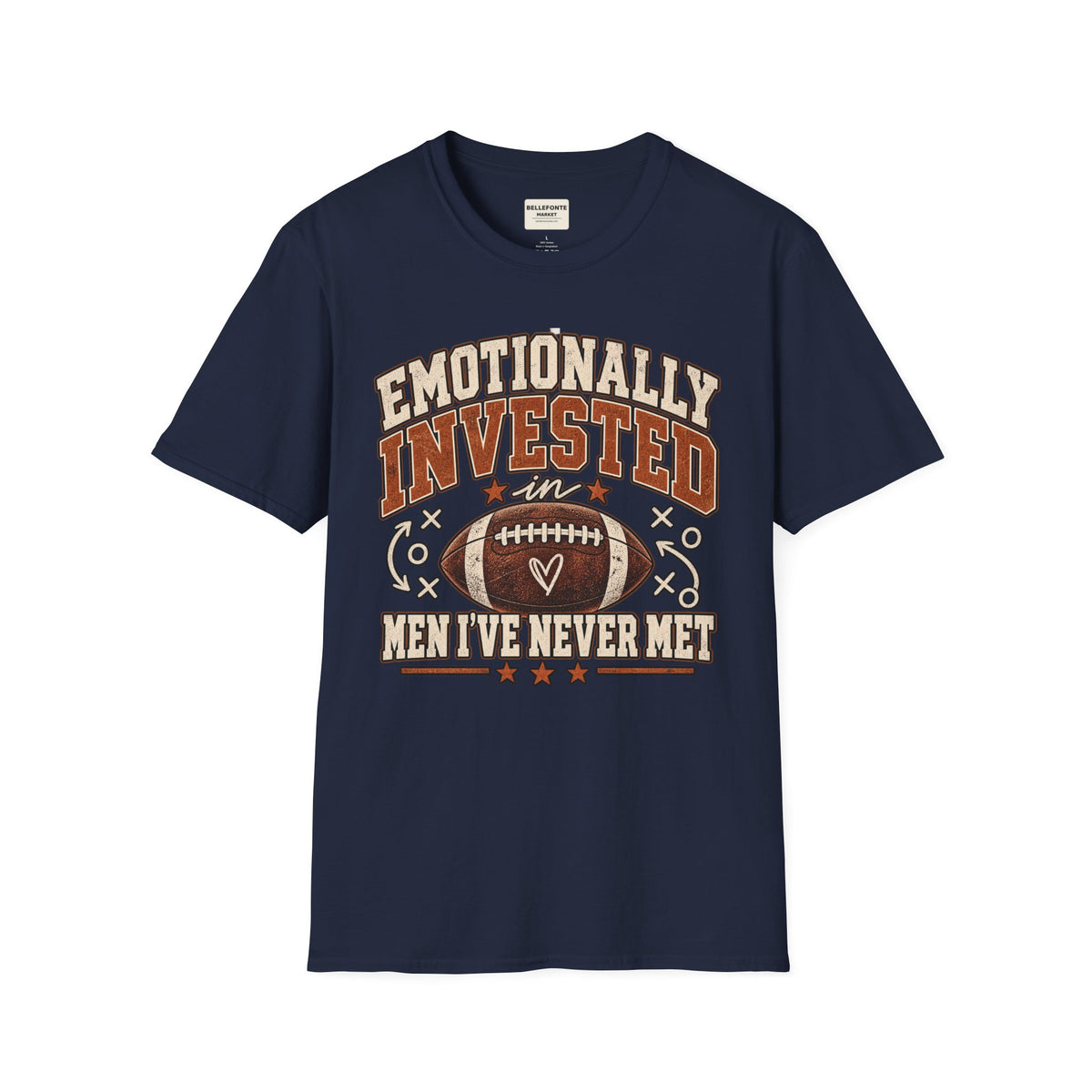 Emotionally Invested in Men I’ve Never Met Football T-Shirt | Vintage Game Day Tee