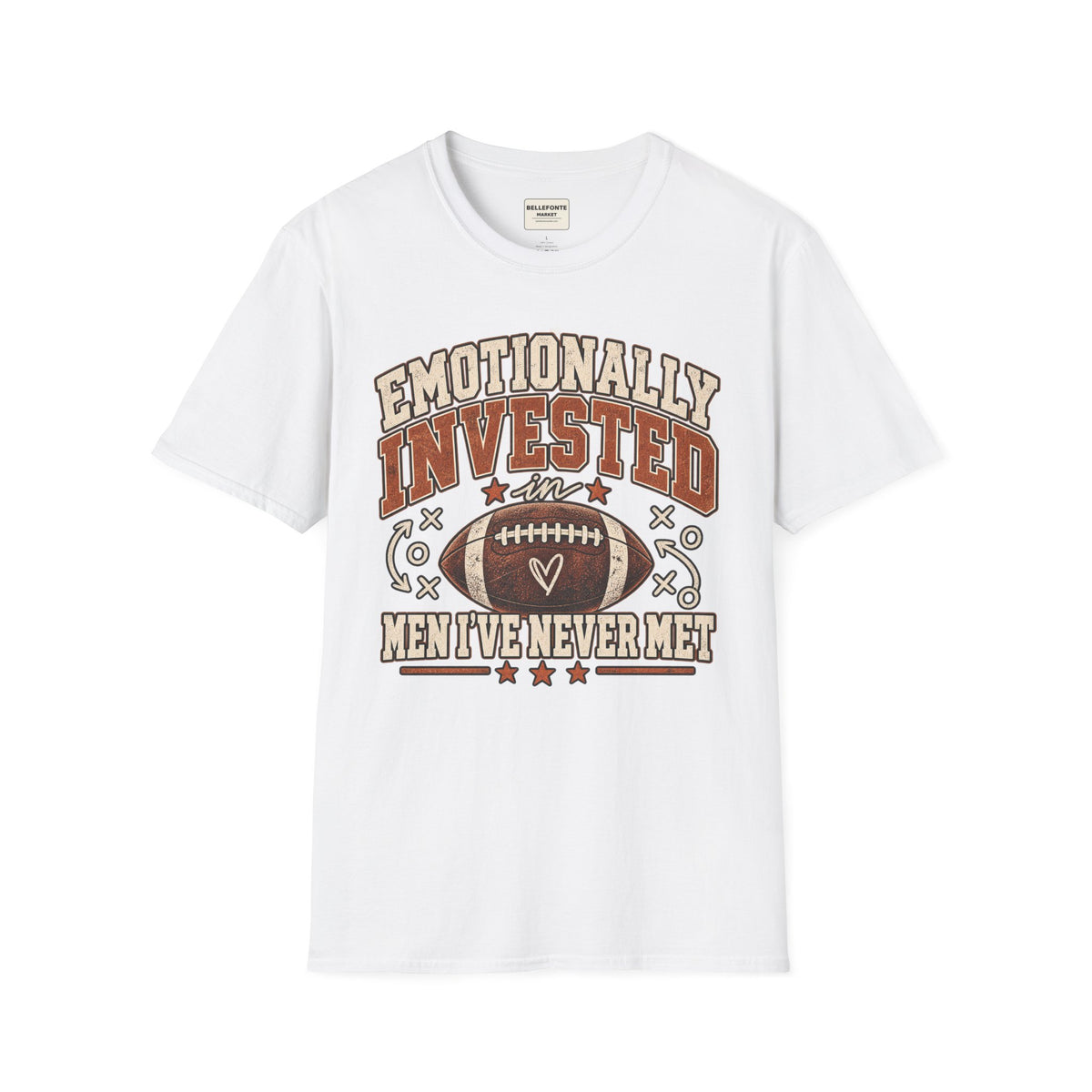 Emotionally Invested in Men I’ve Never Met Football T-Shirt | Vintage Game Day Tee