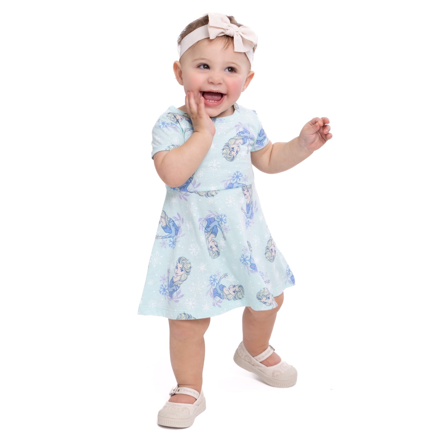 Frozen Toddler Girl Print Skater Dress