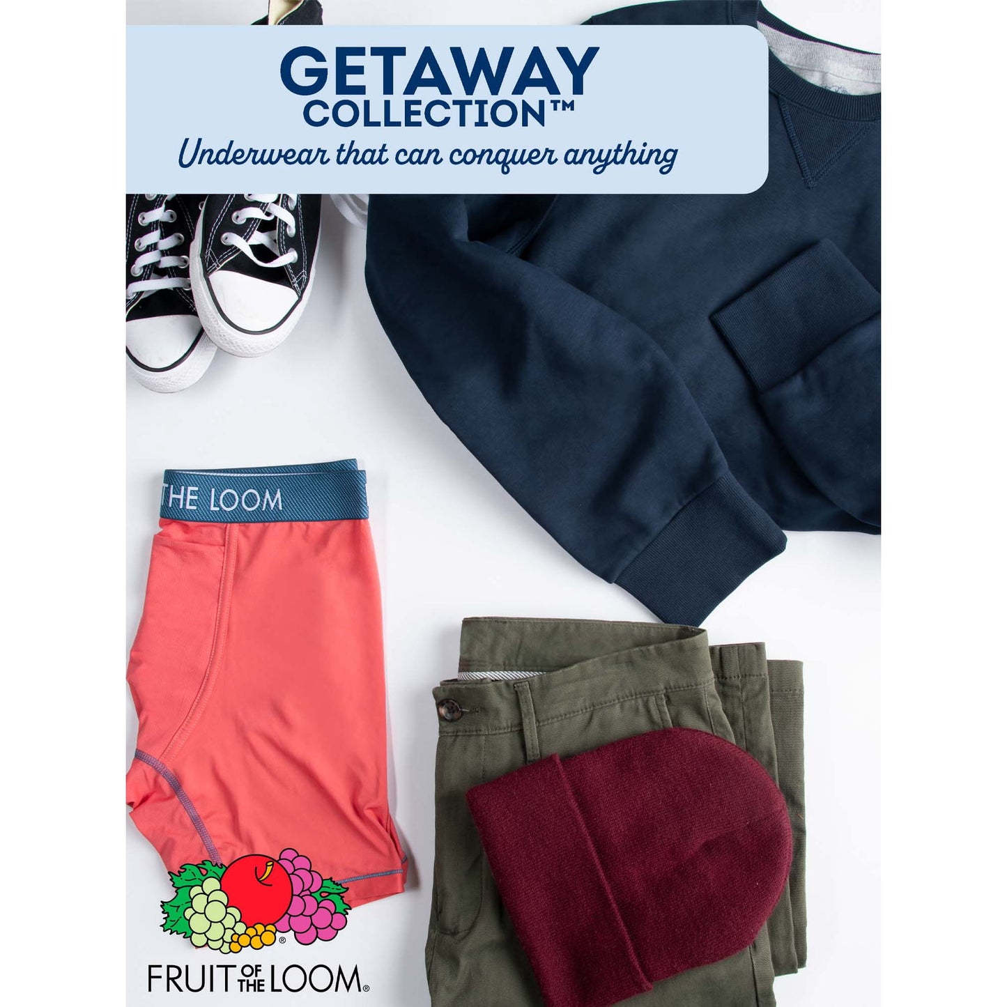 Fruit of the Loom Men's Getaway Collection Boxer Briefs, 3-Pack - Size S