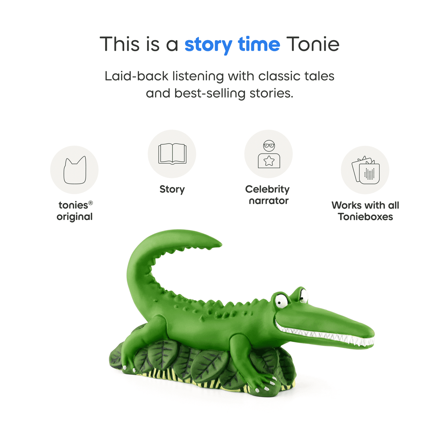 tonies Roald Dahl: The Enormous Crocodile & Other Animal Stories Audio Toy Figurine, Age Group 3+