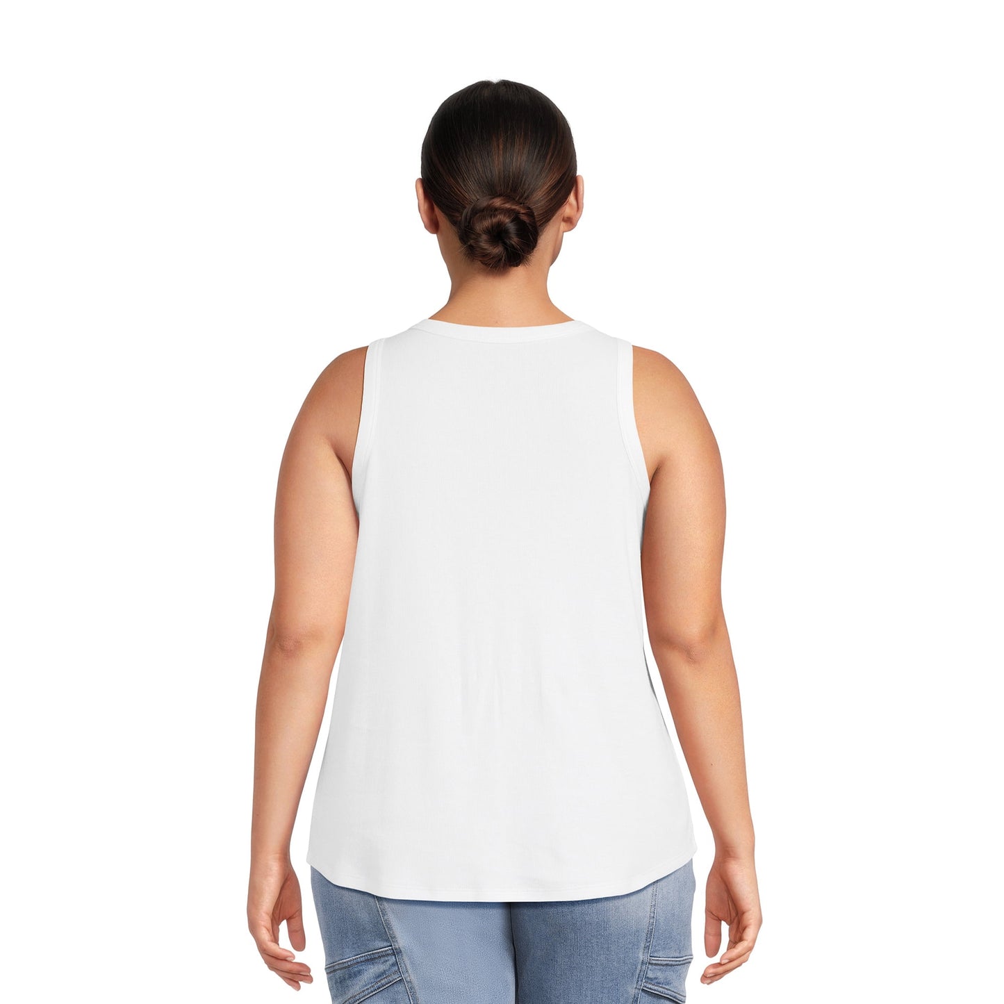 Women's Plus Size Ribbed Tank Top, 2-Pack