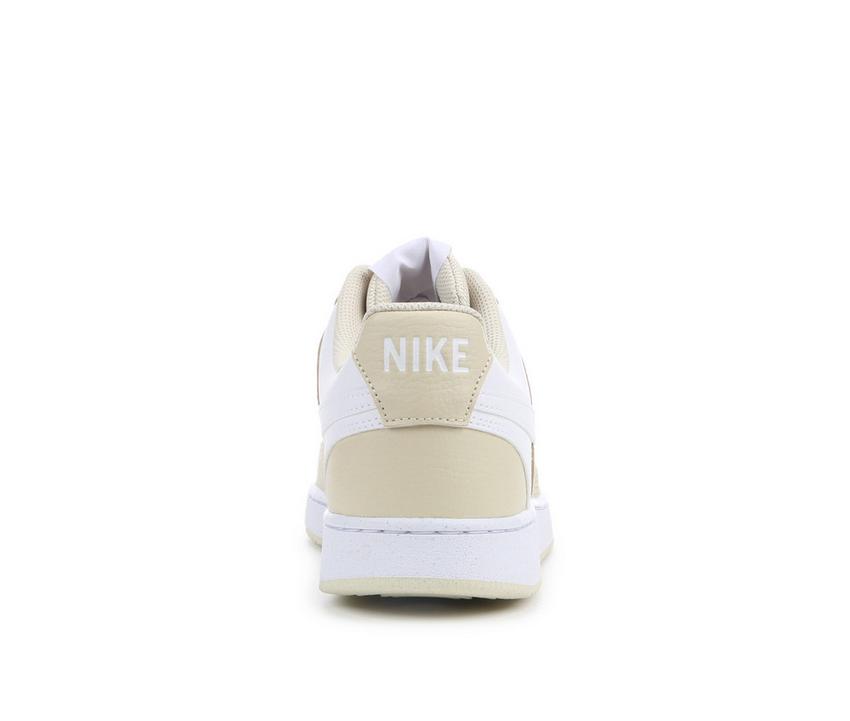 Men's Nike Court Vision Low Sustainable Sneakers - Color: khaki/white - Size: M 10