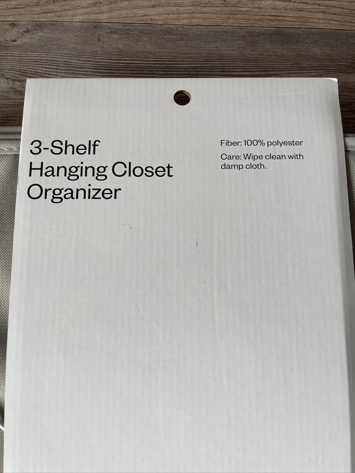 3 Shelf Hanging Closet Organizer Gray - Room Essentials
