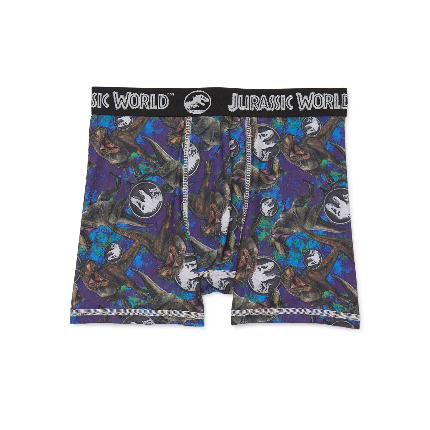 Jurassic World Boy's All Over Print Boxer Briefs Underwear, 4-Pack, XS-XL