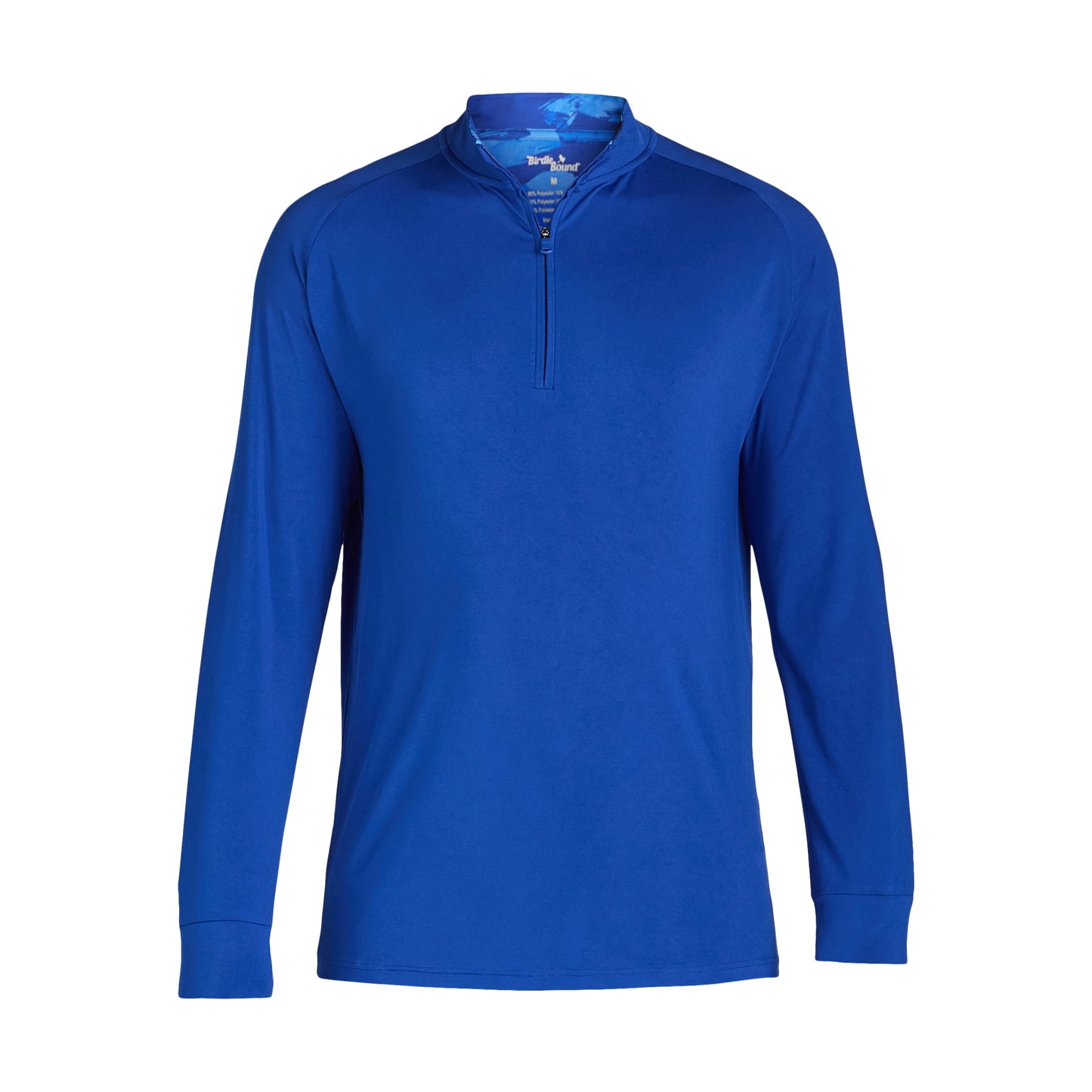 Birdie Bound Men's and Big Men’s Quarter Zip Active Top with Long Sleeves, Size S - Surf The Web Blue