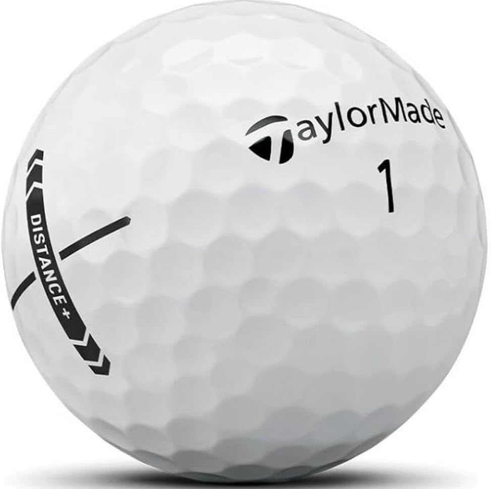 TaylorMade Distance+ Golf Balls (White, 3pk) 1 Sleeve 2025