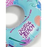 Justice 39" Inflatable Tube Pool Float, Aloha Teal Color, Ages 6+