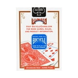 Bicycle Playing Cards, Jumbo Index, 1 Deck (Red or Blue - Color May Vary)