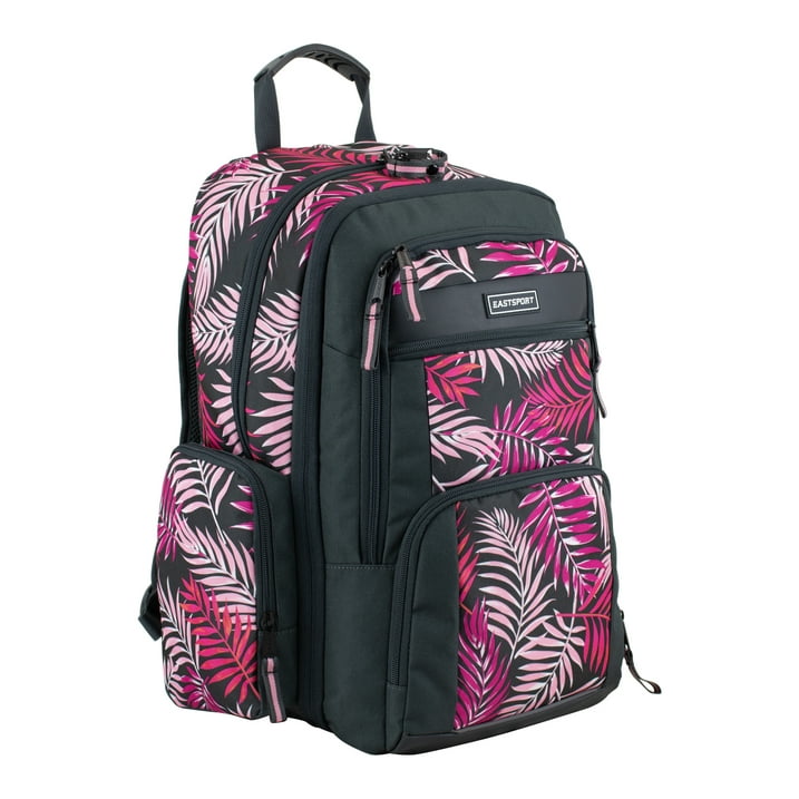 Eastsport Unisex Recycled Expandable Raptor Backpack, Pink Palm