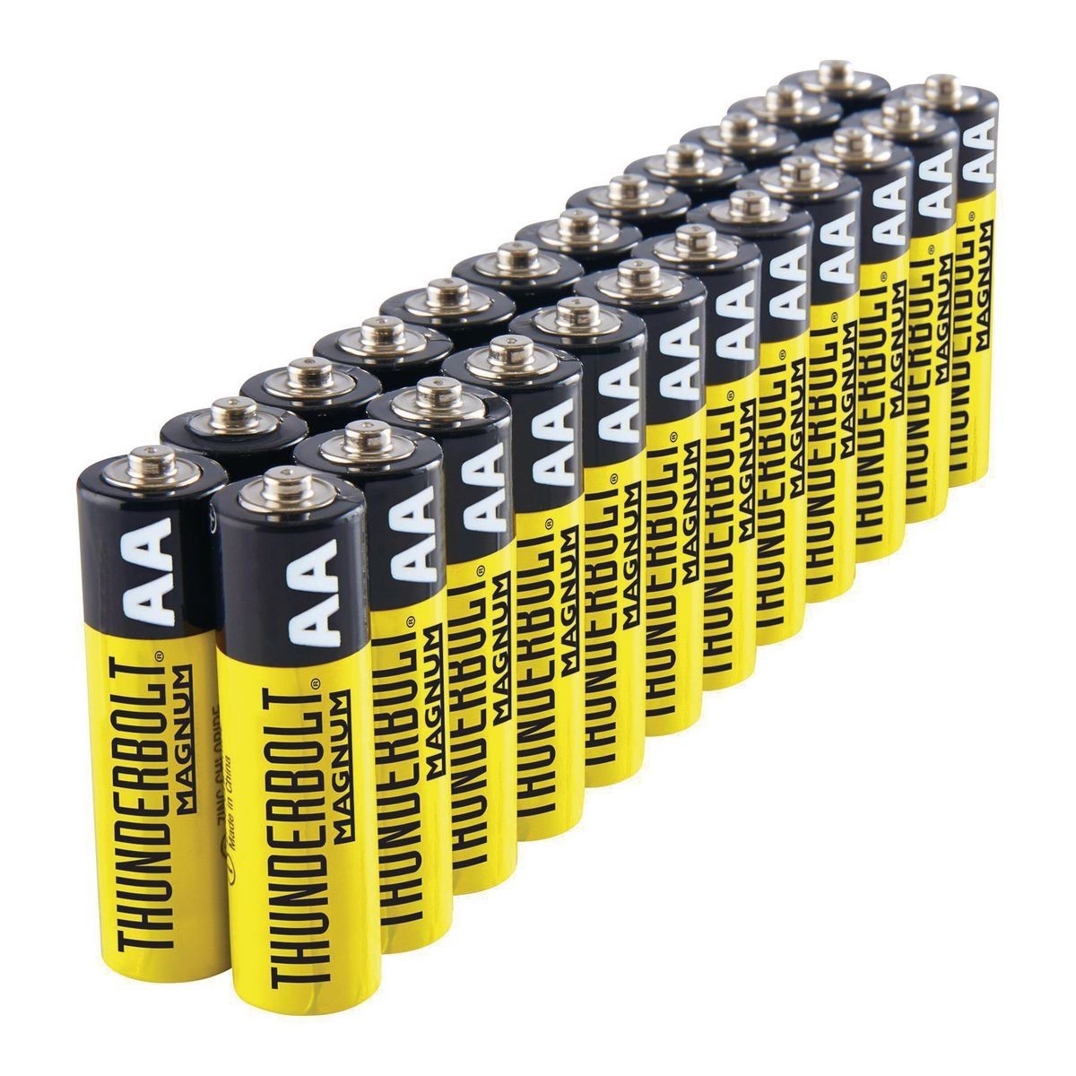 THUNDERBOLT MAGNUM AA Zinc Chloride Batteries, 24 Pack