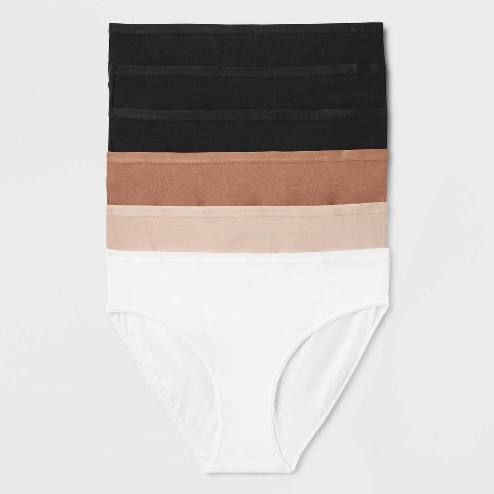 Women's 6pk Bikini Underwear - Auden™ Solid Mix 2X (20-22)