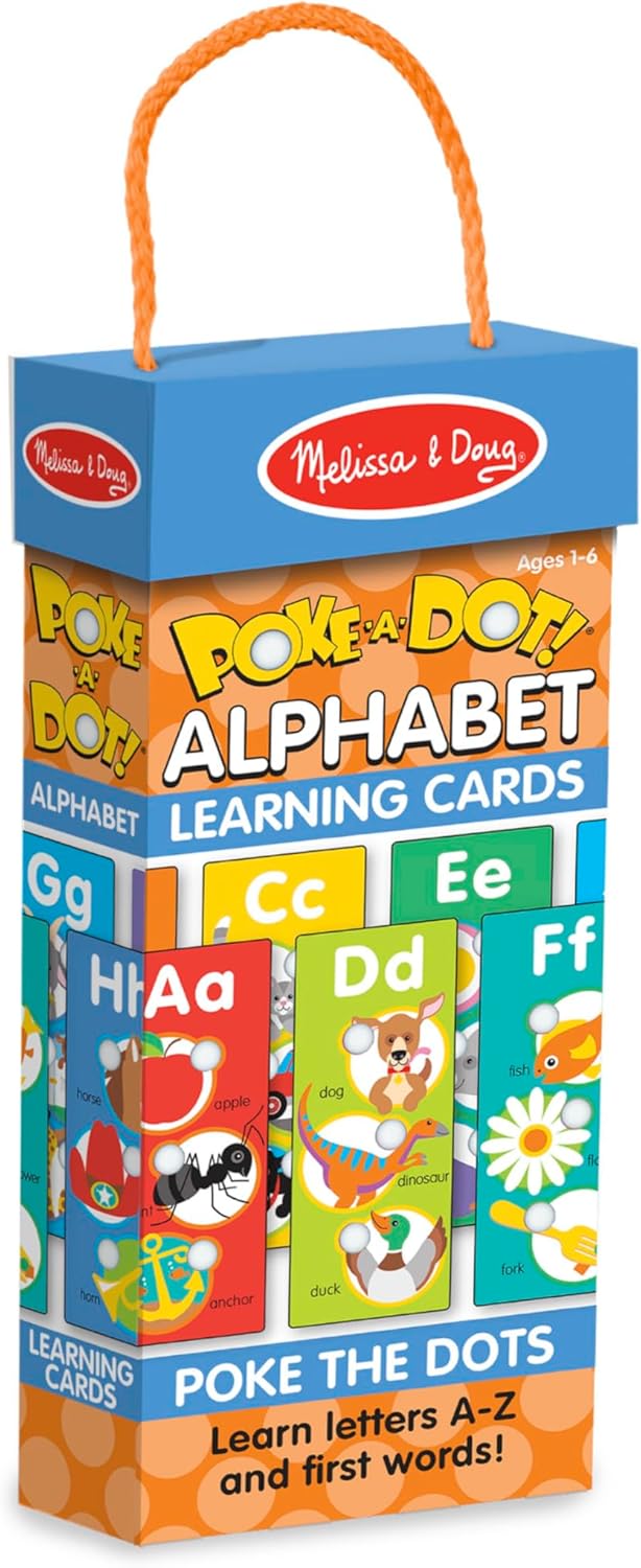 Melissa & Doug Poke-a-Dot Alphabet Learning Cards