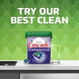 Cascade Platinum Dishwasher Pods, Action Pacs Dishwasher Detergent, Dishwasher Tabs, Lemon, 62 Count