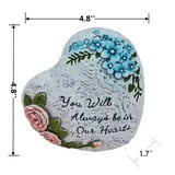 Mainstays 4.75in Outdoor Memorial Heart Stone Rose