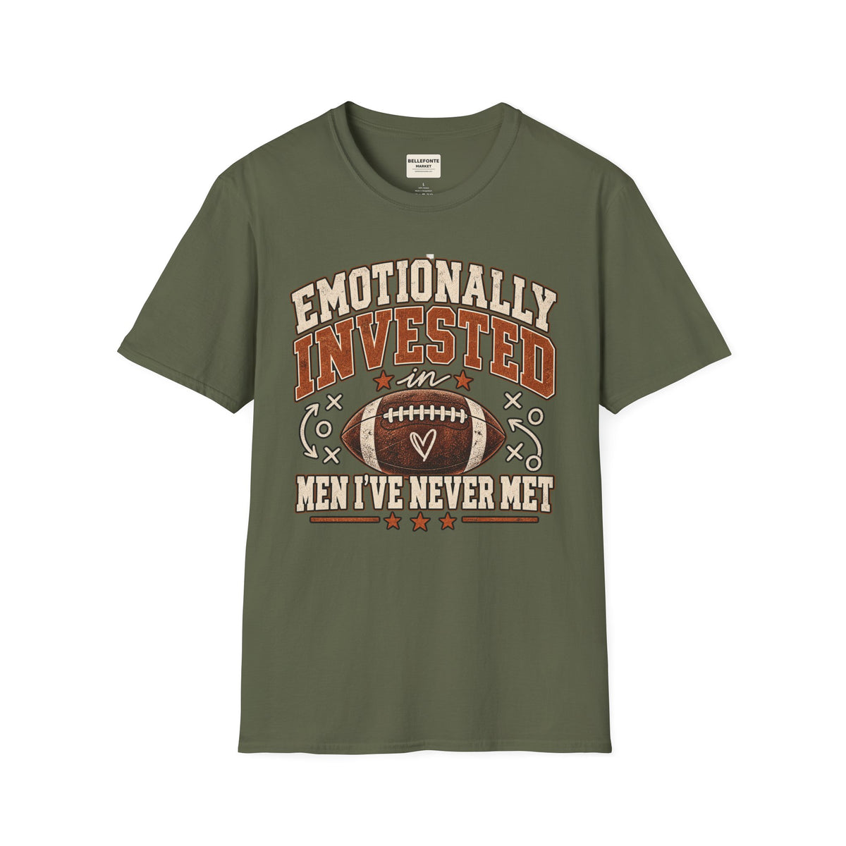 Emotionally Invested in Men I’ve Never Met Football T-Shirt | Vintage Game Day Tee