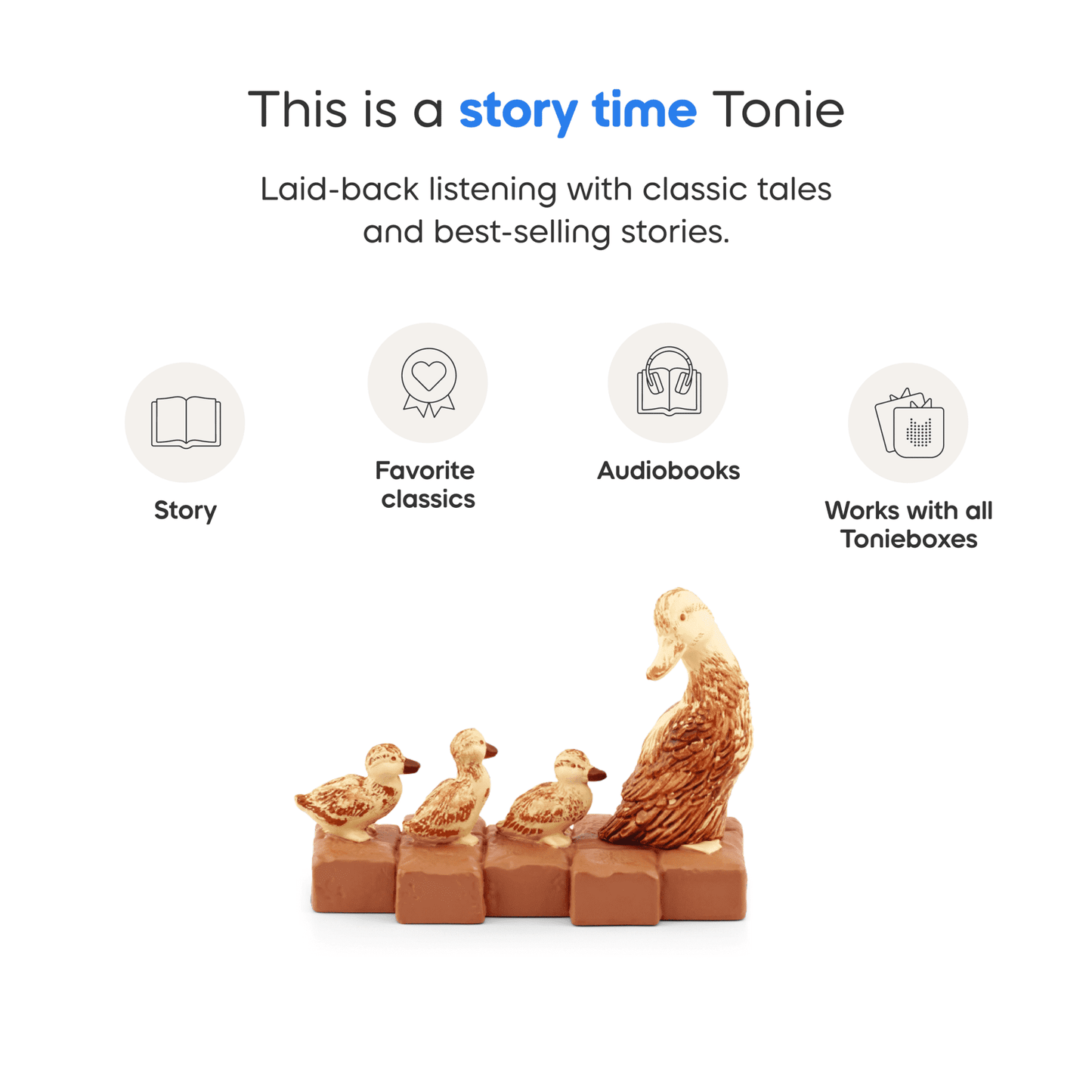 tonies Make Way for Ducklings Audio Toy Figurine, Age Group 3+