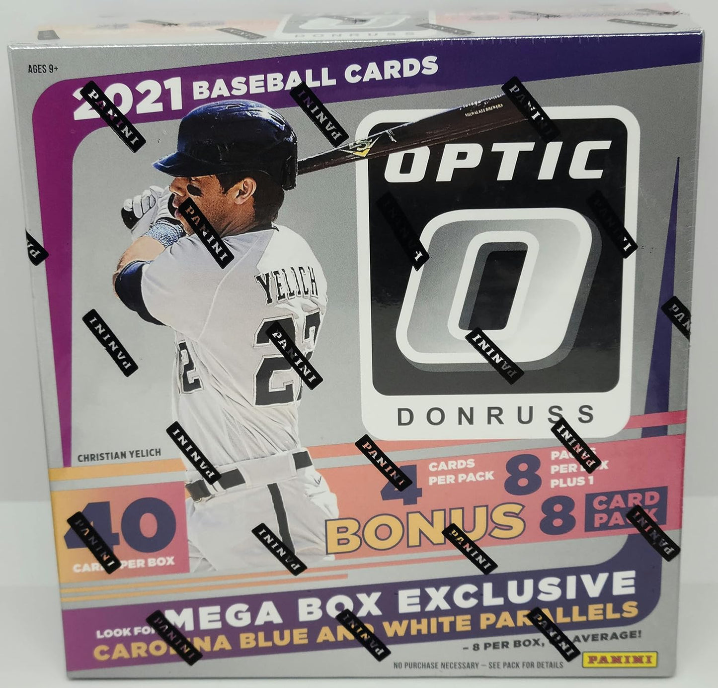 2021 Panini Donruss Optic Baseball Trading Cards Mega Box (40 Cards Per Box)