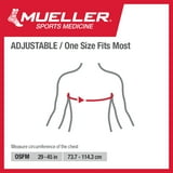 Mueller Sports Medicine Adjustable Posture Support, Black, Unisex, One Size Fits Most,