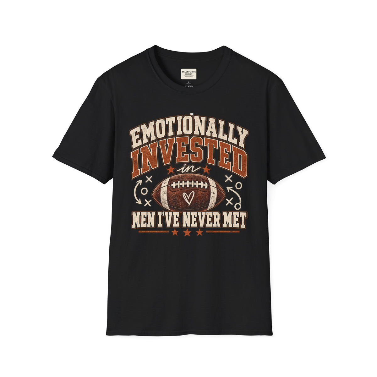 Emotionally Invested in Men I’ve Never Met Football T-Shirt | Vintage Game Day Tee