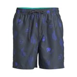 No Boundaries Men's & Big Men's Elastic Waist Swim Trunks, 7" Inseam, Size 3XL (48/50)