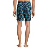 No Boundaries Men's & Big Men's Elastic Waist Swim Trunks, 7" Inseam, Size 3XL (48-50)