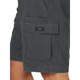 Wrangler Men's and Big Men's Stretch Cargo Shorts - Color: Anthracite Ripstop Size: 48