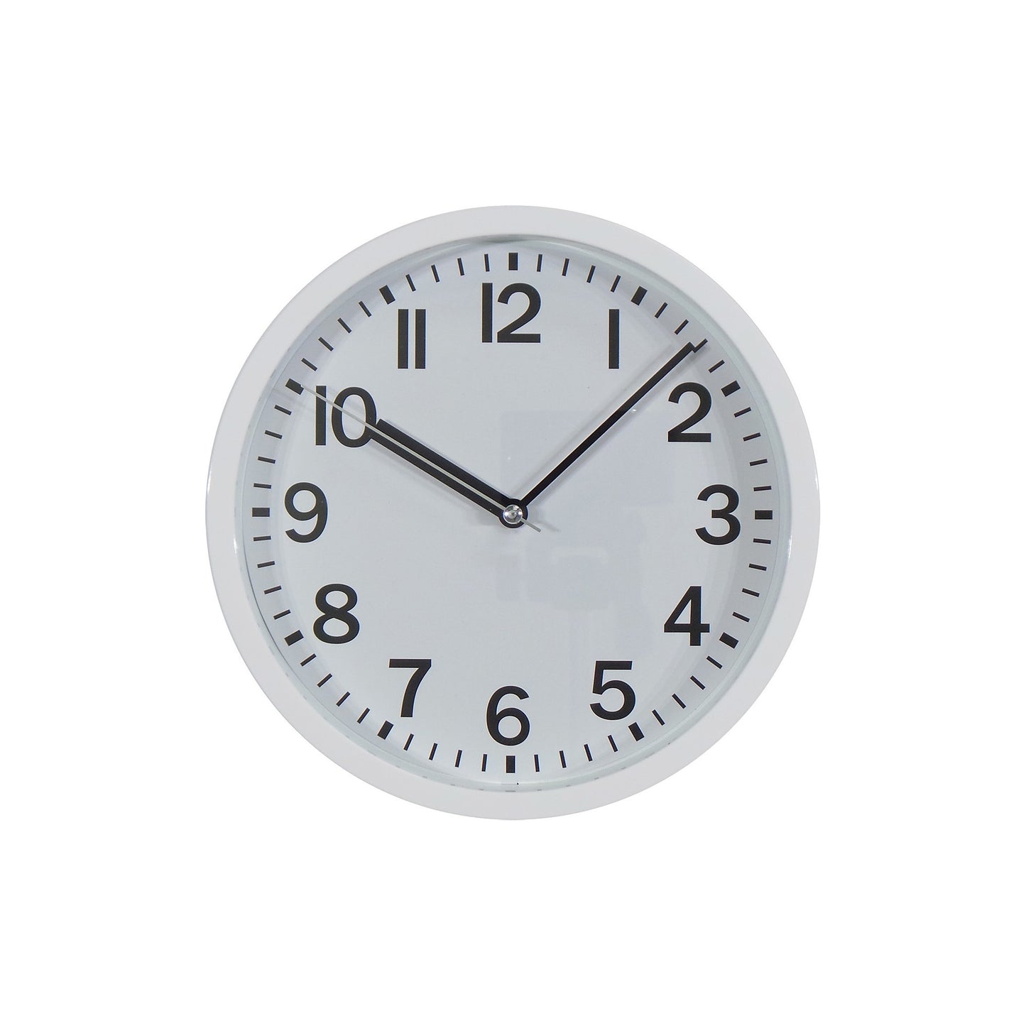9" Round Wall Clock White - Room Essentials™: Modern Analog, Indoor Use, Glass Cover