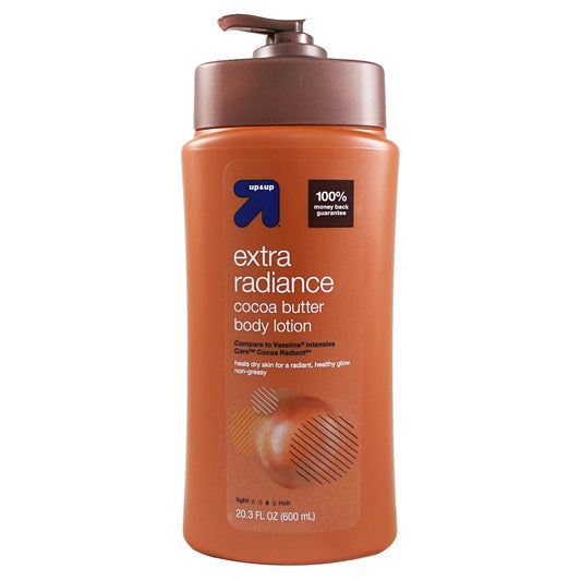 Up & up Extra Radiance Cocoa Butter Body Lotion Rich Non-Greasy 20.3 Fl. Oz.