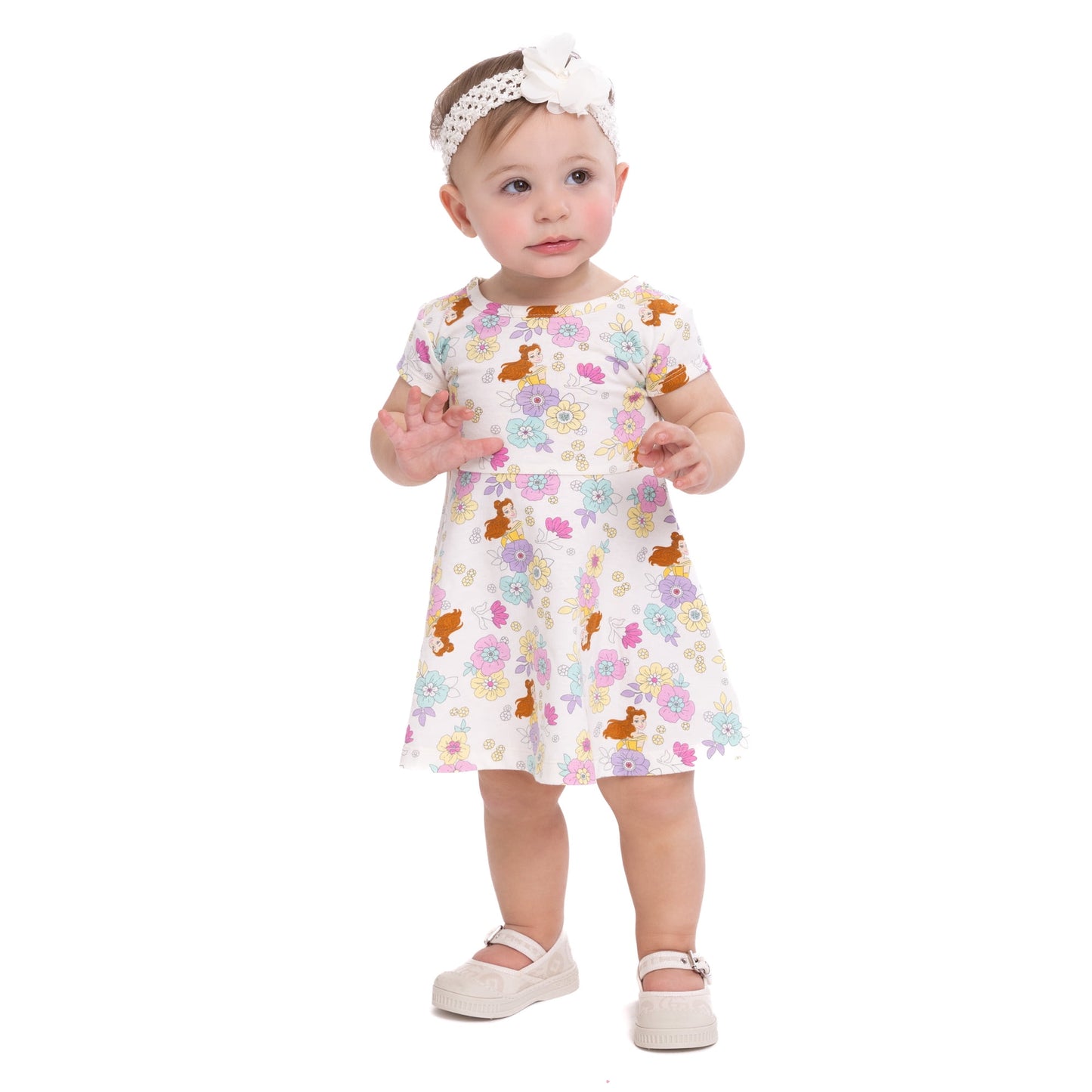 Belle Toddler Girl Print Skater Dress