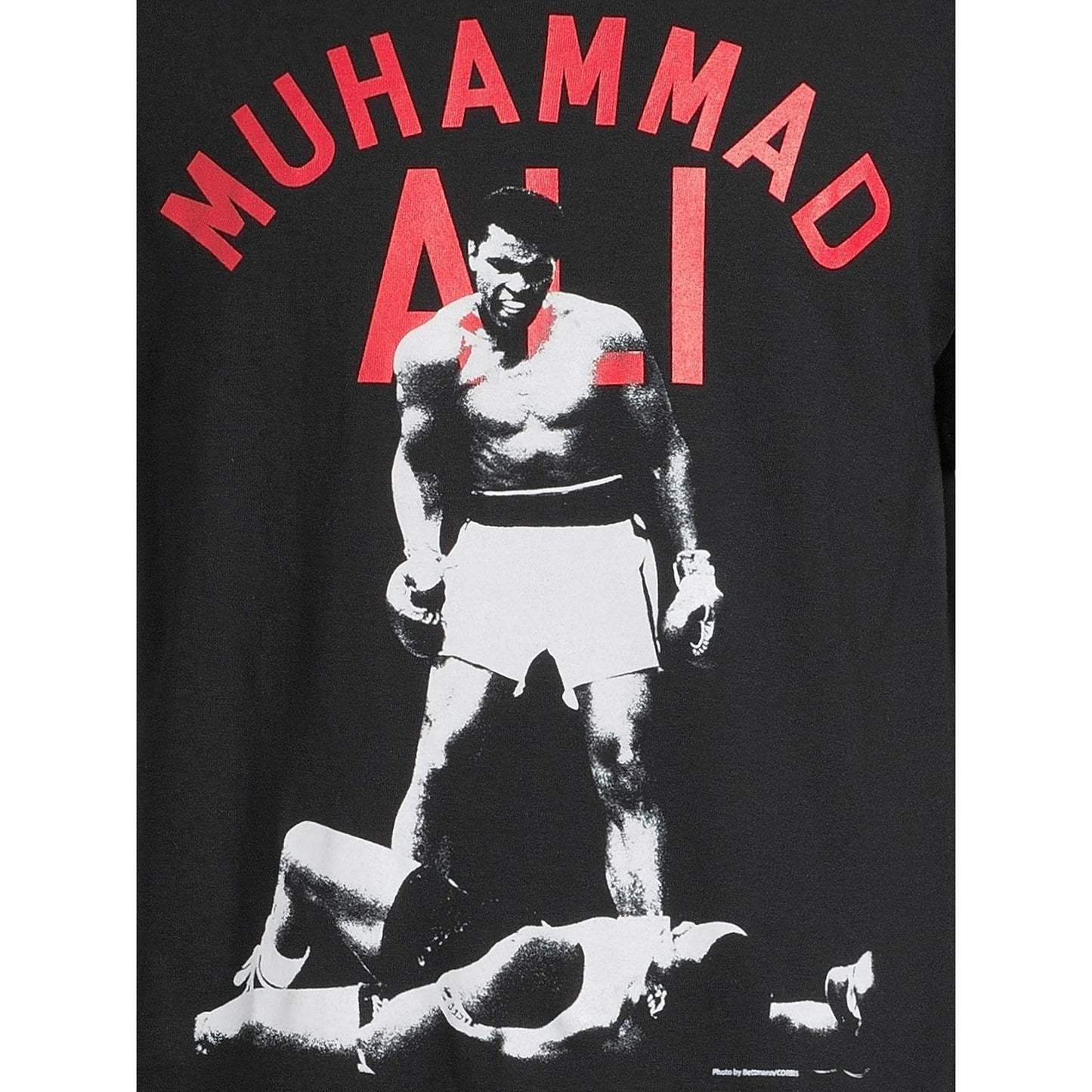 Muhammad Ali Men’s Oversize Print Graphic Tee with Short Sleeves, Size S