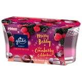 Glade Scented Candle, Merry Berry Celebration, Fragrance Infused with Essential Oils, 3.4 oz, 2 Count