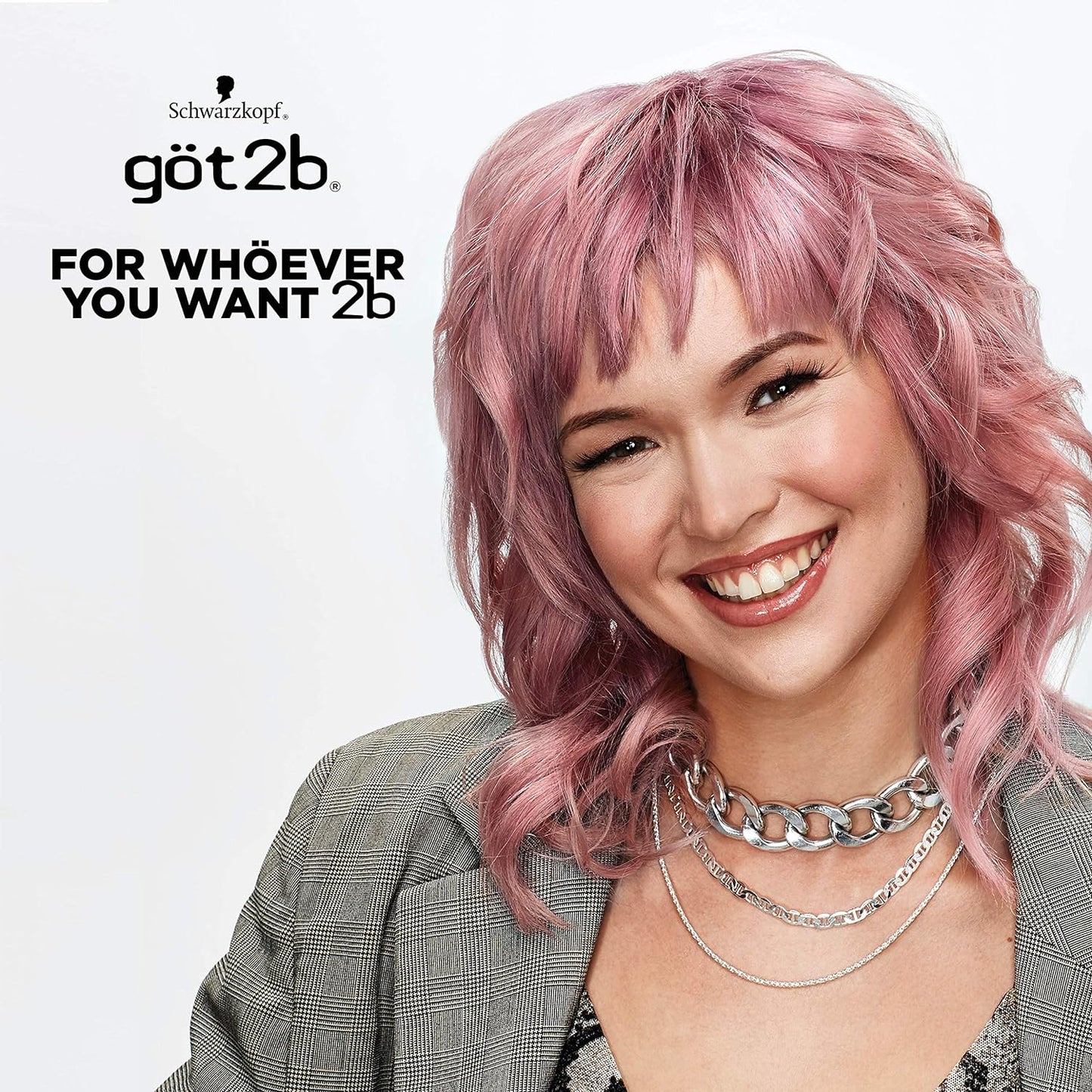 Got2b Metallics Permanent Hair Color, M84 Sakura Pink, 1 box