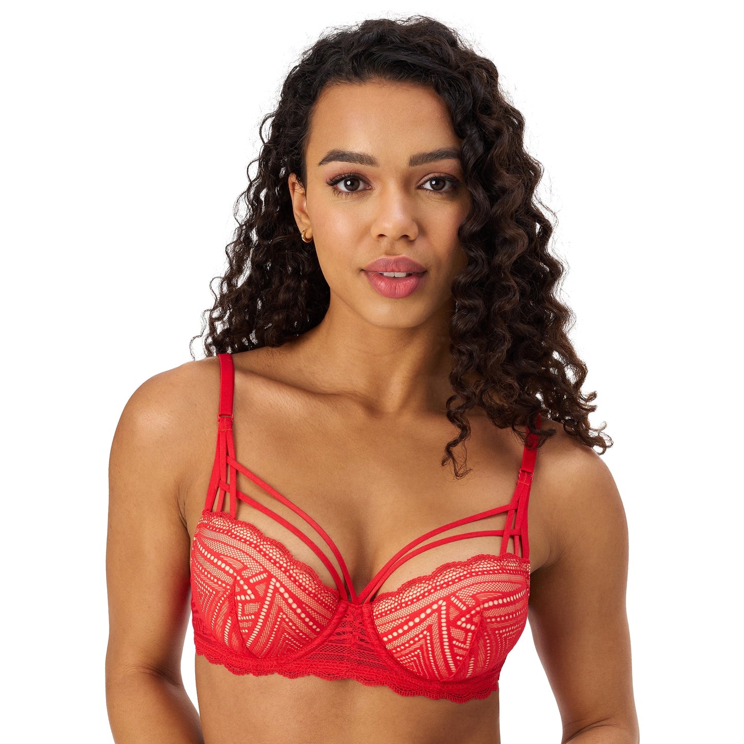 Adored by Adore Me Women’s Tessa Geo Lace Contour Underwire Bra - Size 34C