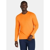 Athletic Works Men's Tri Blend Tee with Long Sleeves, Sizes S-3XL