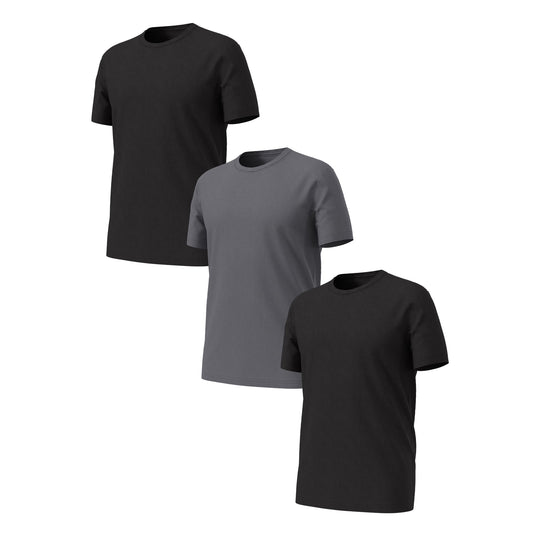 Athletic Works Men's Ultra Lite Mesh Crew T-Shirt Set, Shirts for Men, XL, 3 Pack