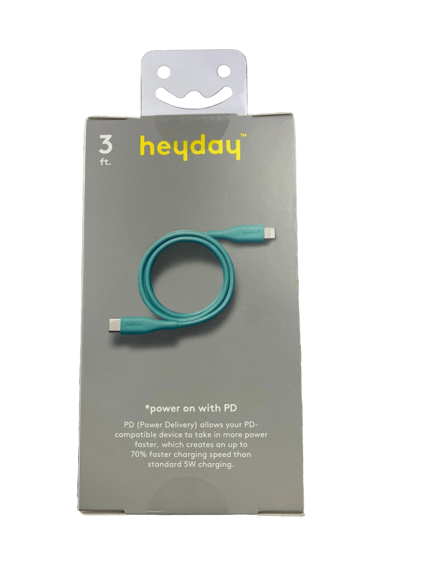 3' Lightning to USB-C Round Cable - Heyday™ Spring Teal