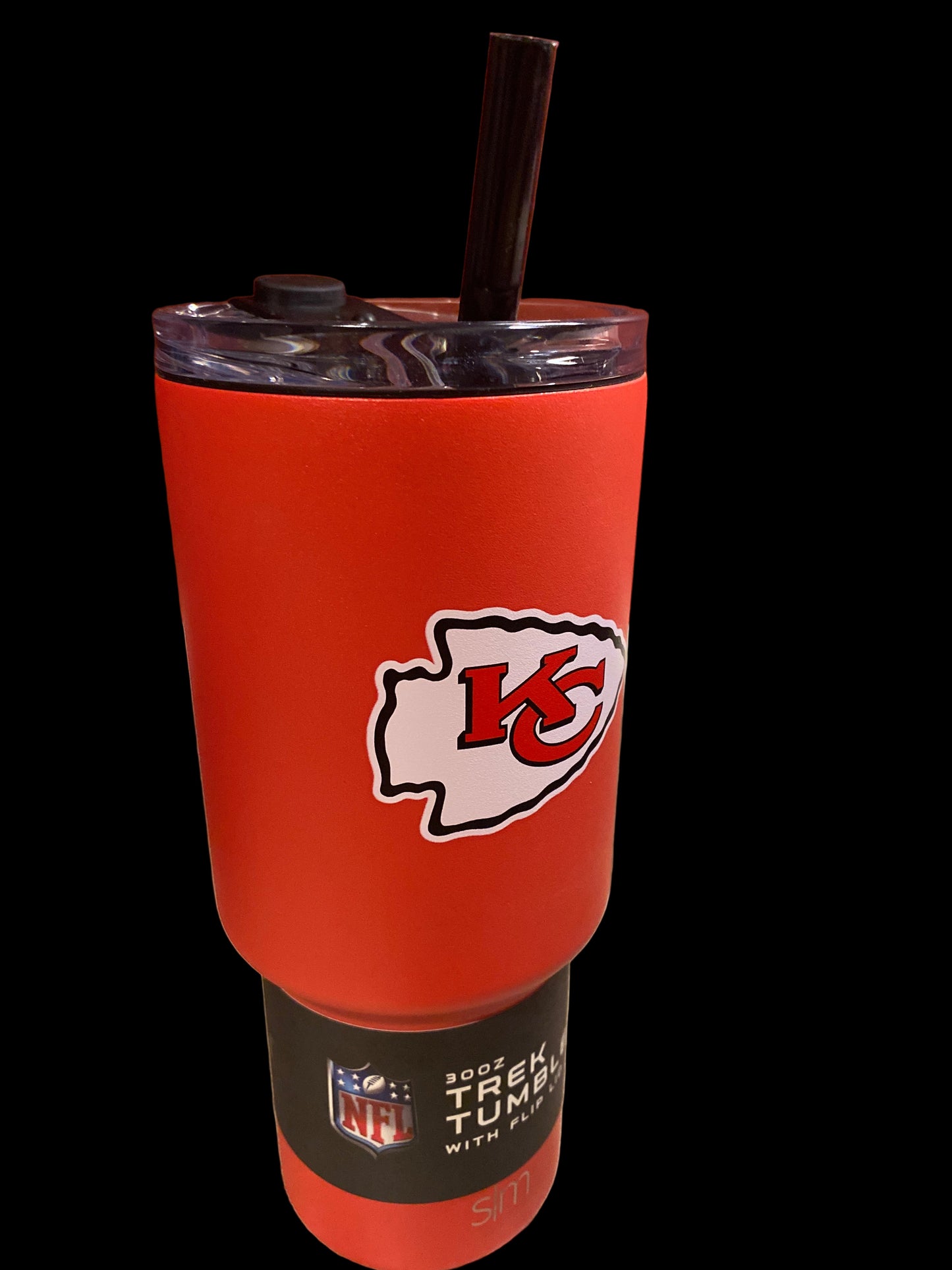 SIMPLE MODERN KANSAS CITY CHIEFS 30oz TREX TUMBLER with FLIP LID and STRAW