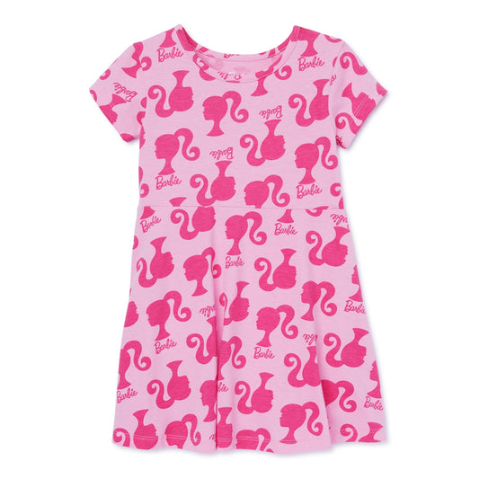 Barbie Toddler Girl Print Skater Dress