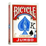 Bicycle Playing Cards, Jumbo Index, 1 Deck (Red or Blue - Color May Vary)