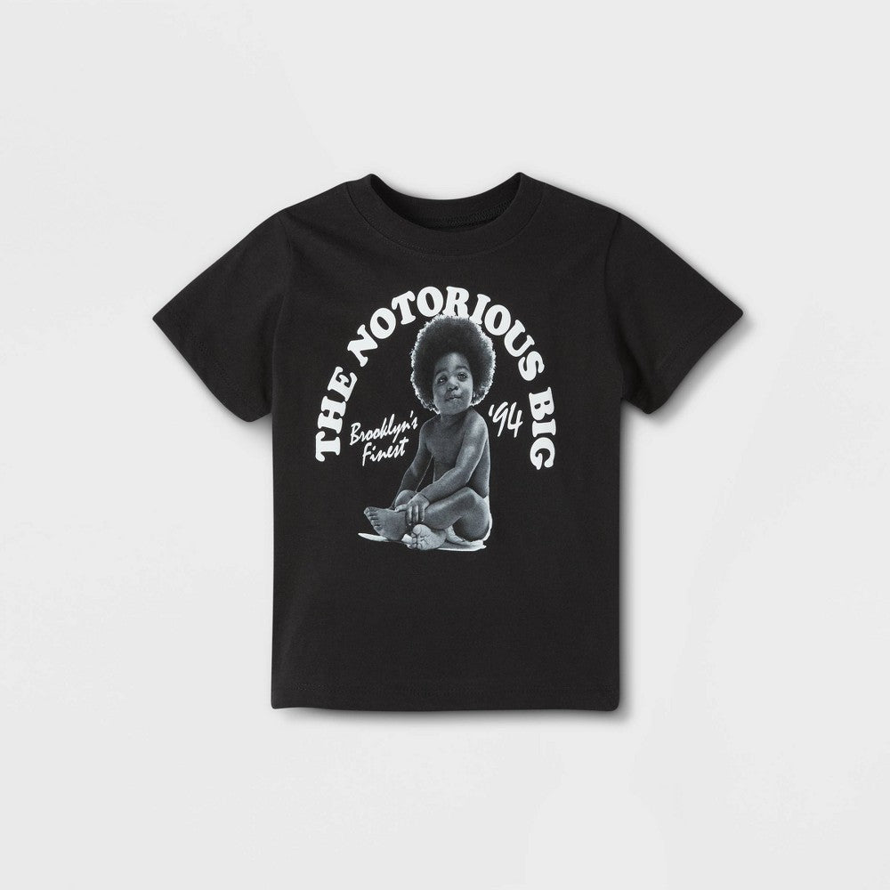 Toddler Boys' the Notorious BIG Short Sleeve T-Shirt - Black 3T