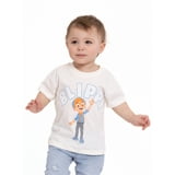 Blippi Toddler Boys or Girls Short Sleeve Crewneck T-Shirt, Size 12M