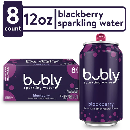 Bubly Blackberry Sparkling Water, 12 fl oz