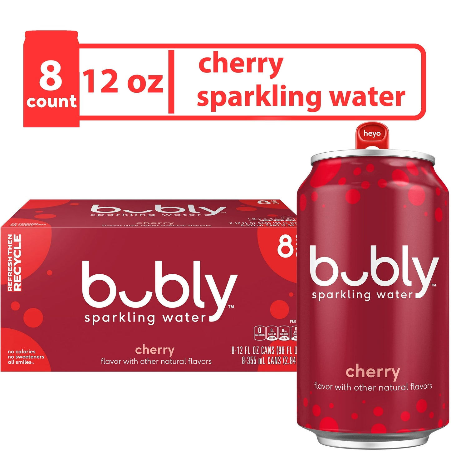 Bubly Blackberry Sparkling Water, 12 fl oz